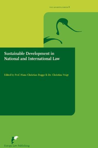 Sustainable development in national and international law